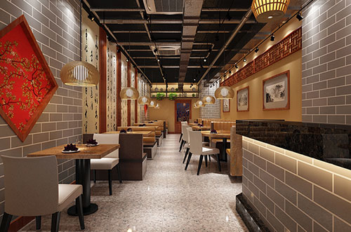 丰台传统中式餐厅餐馆装修设计效果图