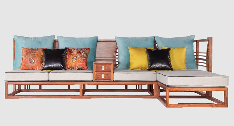 丰台中式家居装修实木沙发组合家具效果图